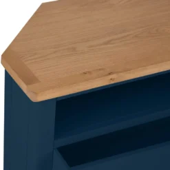 Rutland Blue Painted Oak Corner TV Unit -Furniture Specialty Store rab ctv b 4