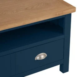 Rutland Blue Painted Oak Corner TV Unit -Furniture Specialty Store rab ctv b 6