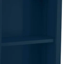 Rutland Blue Painted Oak Tall Narrow Bookcase -Furniture Specialty Store rab lbc b 4