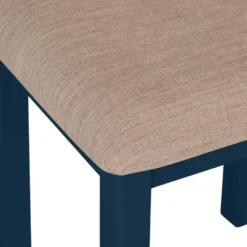 Rutland Blue Painted Oak Dressing Stool -Furniture Specialty Store rab st b 2