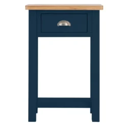 Rutland Blue Painted Oak Telephone Table -Furniture Specialty Store rab tel b 9