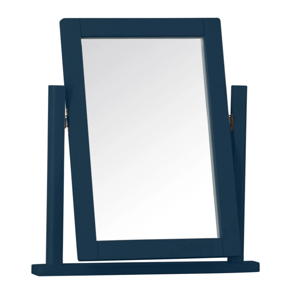 Rutland Blue Painted Oak Dressing Table Mirror 2 Rutland Blue Painted Oak Dressing Table Mirror - Image 2