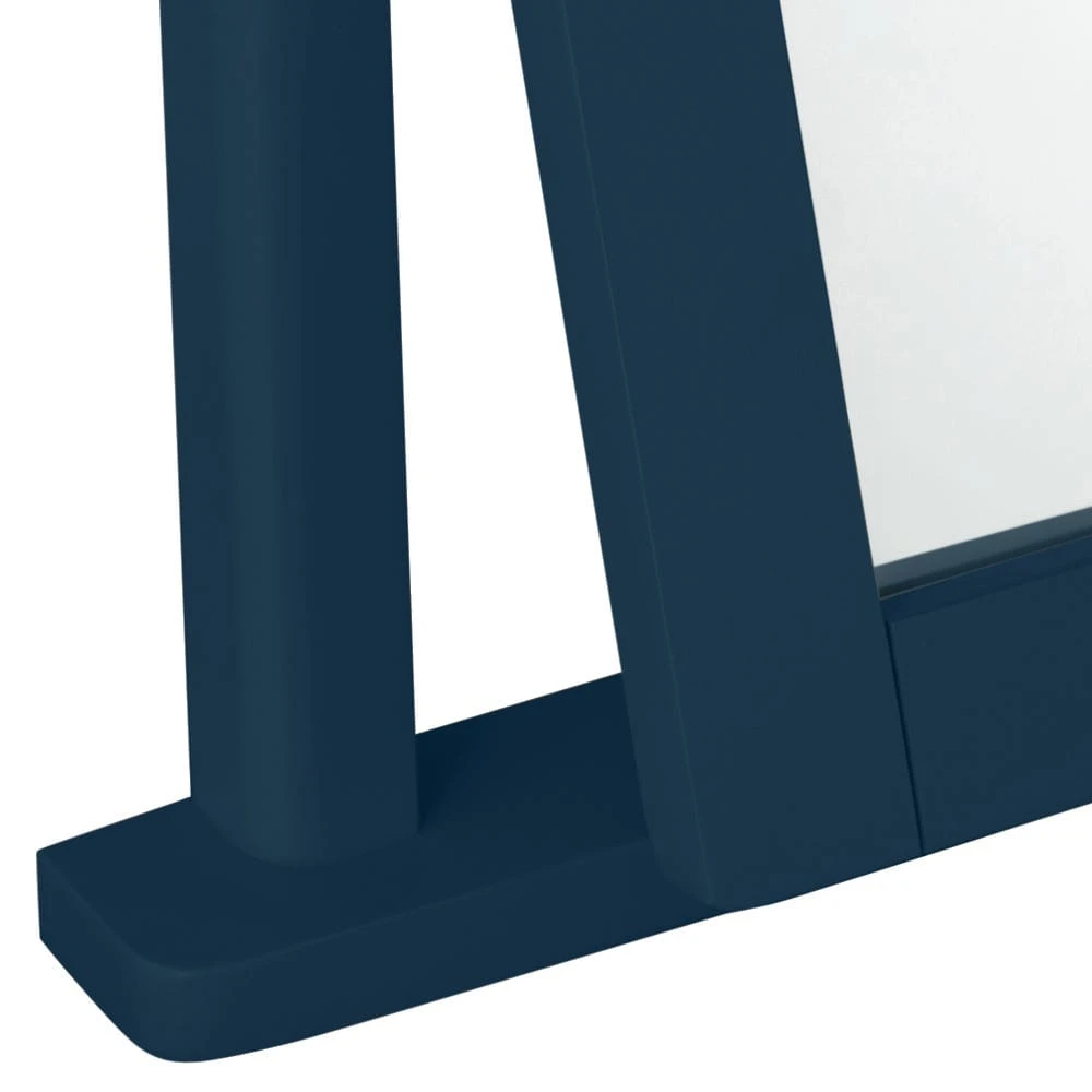 Rutland Blue Painted Oak Dressing Table Mirror 4 Rutland Blue Painted Oak Dressing Table Mirror - Image 4