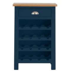 Rutland Blue Painted Oak Wine Cabinet -Furniture Specialty Store rab wc b 10