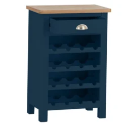 Rutland Blue Painted Oak Wine Cabinet -Furniture Specialty Store rab wc b 2