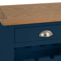 Rutland Blue Painted Oak Wine Cabinet -Furniture Specialty Store rab wc b 4