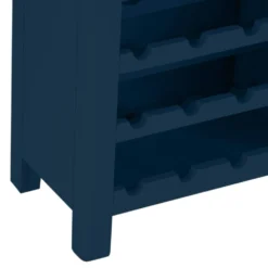 Rutland Blue Painted Oak Wine Cabinet -Furniture Specialty Store rab wc b 7