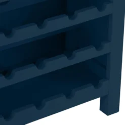 Rutland Blue Painted Oak Wine Cabinet -Furniture Specialty Store rab wc b 8