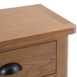 Rutland Oak 1 Drawer 3 Wicker Basket Cabinet -Furniture Specialty Store rao c13 7