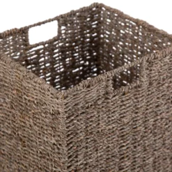 Rutland Oak Hall Bench With Wicker Baskets -Furniture Specialty Store rao hb 3