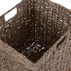 Rutland Oak Hall Bench With Wicker Baskets -Furniture Specialty Store rao hb 4