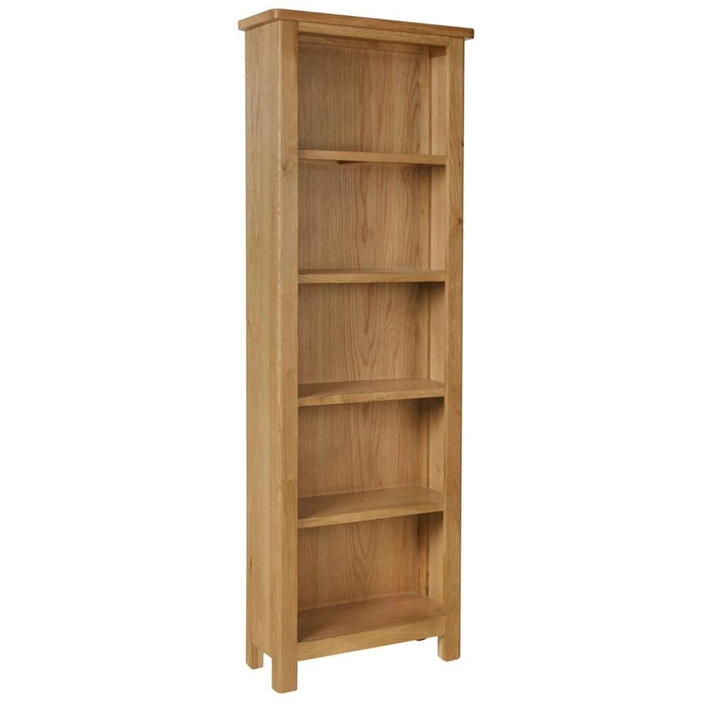 Rutland Oak Tall Narrow Bookcase 1 Rutland Oak Tall Narrow Bookcase