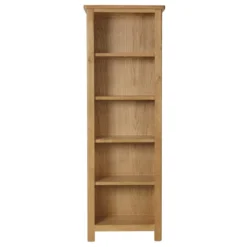 Rutland Oak Tall Narrow Bookcase 6 Rutland Oak Tall Narrow Bookcase -Furniture Specialty Store rao lbc 02
