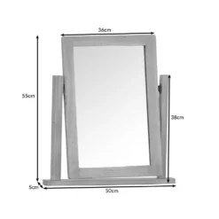 Rutland Oak Dressing Table Mirror 13 Rutland Oak Dressing Table Mirror -Furniture Specialty Store rao tm dims