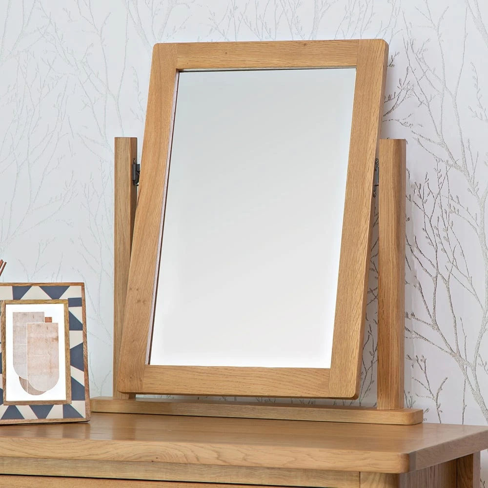 Rutland Oak Dressing Table Mirror 1 Rutland Oak Dressing Table Mirror