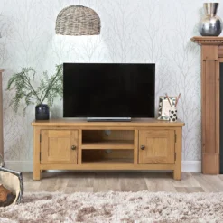 Rutland Oak Large TV Unit