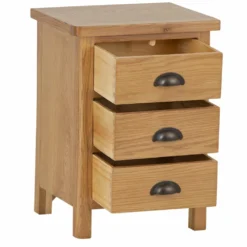Rutland Oak 3 Drawer Large Bedside Table 17 Rutland Oak 3 Drawer Large Bedside Table -Furniture Specialty Store rutlandoak 100