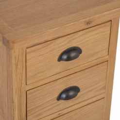 Rutland Oak 3 Drawer Large Bedside Table 19 Rutland Oak 3 Drawer Large Bedside Table -Furniture Specialty Store rutlandoak 103