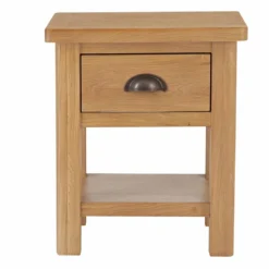 Rutland Oak Lamp Table With Drawer -Furniture Specialty Store rutlandoak 116
