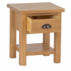 Rutland Oak Lamp Table With Drawer -Furniture Specialty Store rutlandoak 118