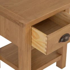 Rutland Oak Lamp Table With Drawer -Furniture Specialty Store rutlandoak 119