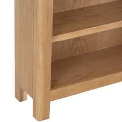 Rutland Oak Small Wide Bookcase -Furniture Specialty Store rutlandoak 195