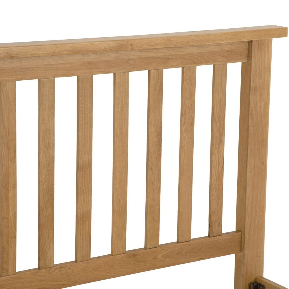Rutland Oak Double Bed Frame 6 Rutland Oak Double Bed Frame - Image 6