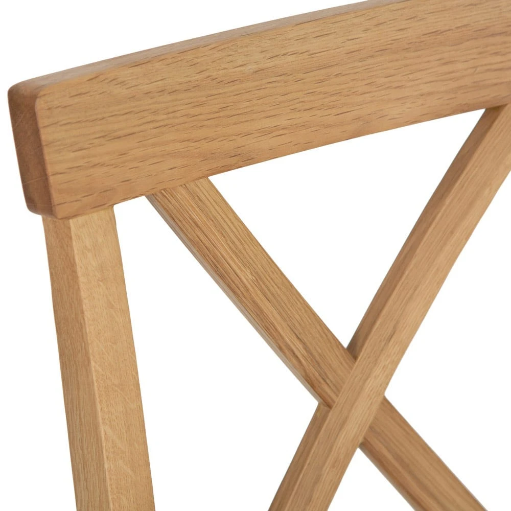 Rutland Oak Fabric Seat Dining Chair 5 Rutland Oak Fabric Seat Dining Chair - Image 5