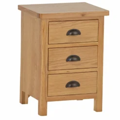 Rutland Oak 3 Drawer Large Bedside Table 21 Rutland Oak 3 Drawer Large Bedside Table -Furniture Specialty Store rutlandoak 99