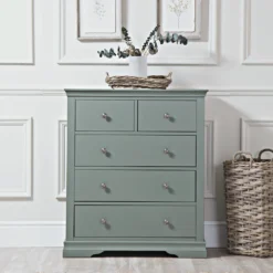 Florence Sage Green Painted 2 Over 3 Chest