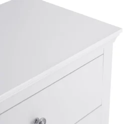 Florence White Painted Chest Of 3 Drawers -Furniture Specialty Store sw 3dc w 9