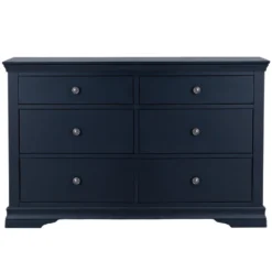 Florence Midnight Grey Painted 6 Drawer Chest -Furniture Specialty Store sw 6dc mg 11