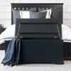 Florence Midnight Grey Painted Blanket Box