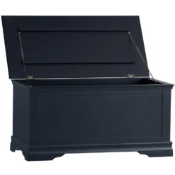 Florence Midnight Grey Painted Blanket Box -Furniture Specialty Store sw bb mg 2