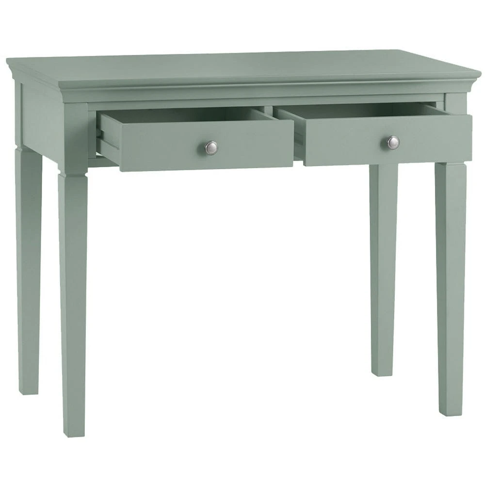 Florence Sage Green Painted Dressing Table 3 Florence Sage Green Painted Dressing Table - Image 3