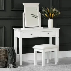 Florence White Painted Dressing Table