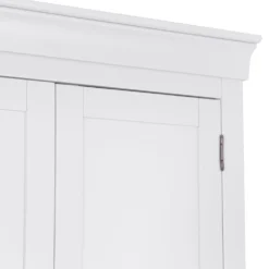 Florence White Painted Double Wardrobe -Furniture Specialty Store sw fhr w 10