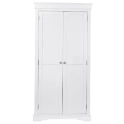 Florence White Painted Double Wardrobe -Furniture Specialty Store sw fhr w 11