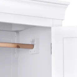 Florence White Painted Double Wardrobe -Furniture Specialty Store sw fhr w 3