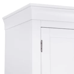 Florence White Painted Double Wardrobe -Furniture Specialty Store sw fhr w 9