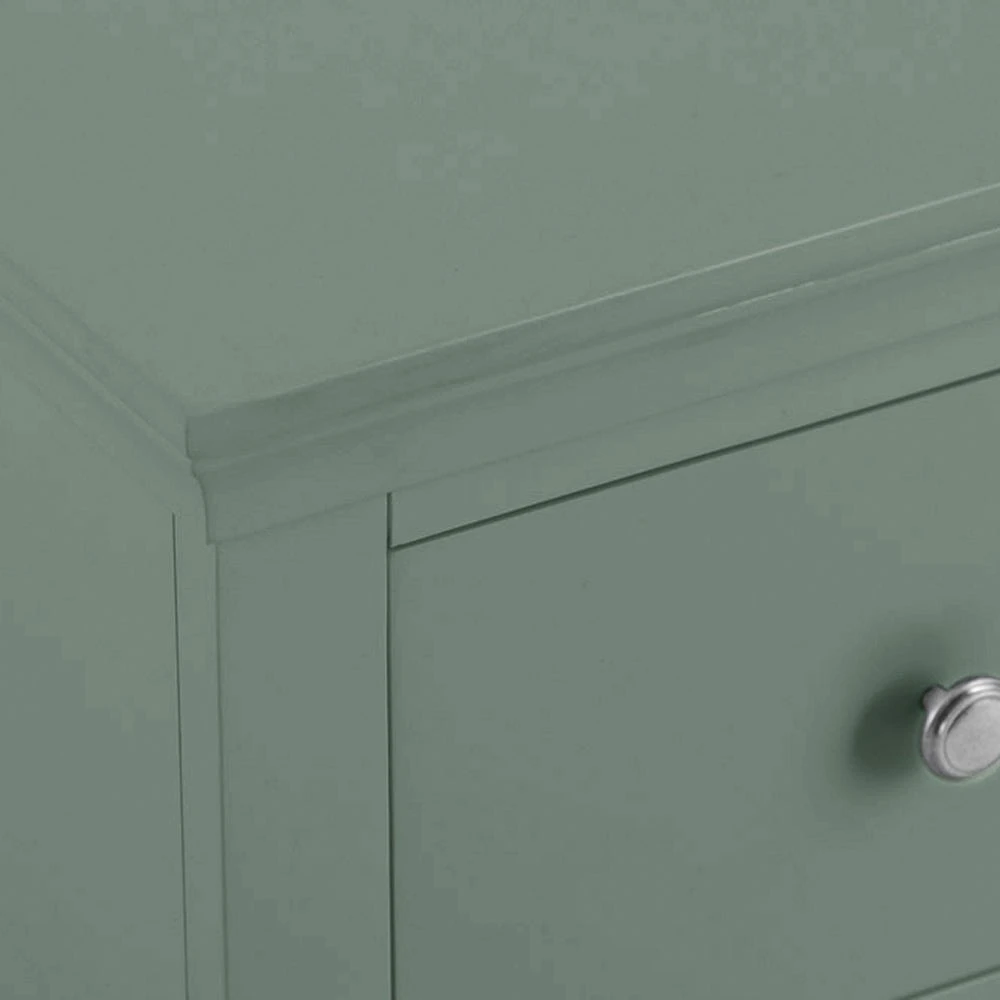 Florence Sage Green Painted Large Bedside Table 7 Florence Sage Green Painted Large Bedside Table - Image 7