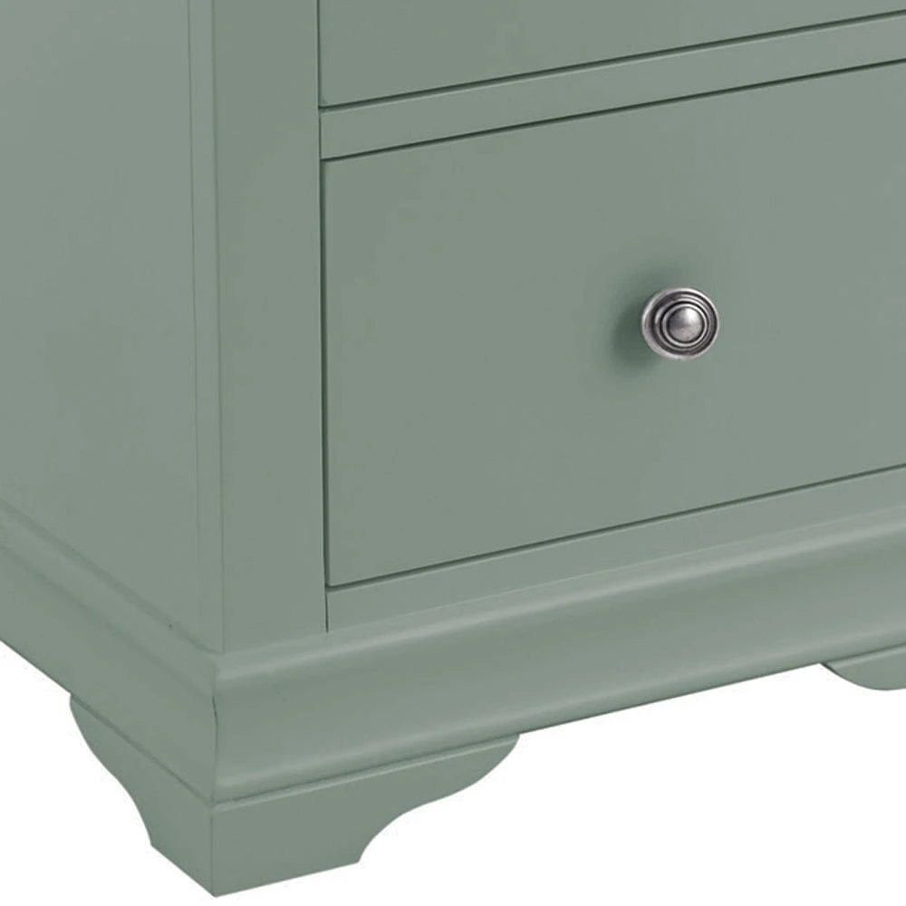 Florence Sage Green Painted Large Bedside Table 8 Florence Sage Green Painted Large Bedside Table - Image 8