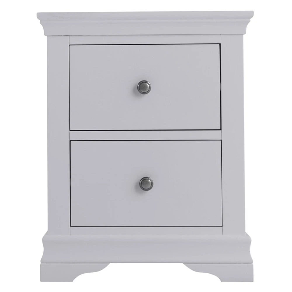 Florence Grey Painted Large Bedside Table 9 Florence Grey Painted Large Bedside Table - Image 9