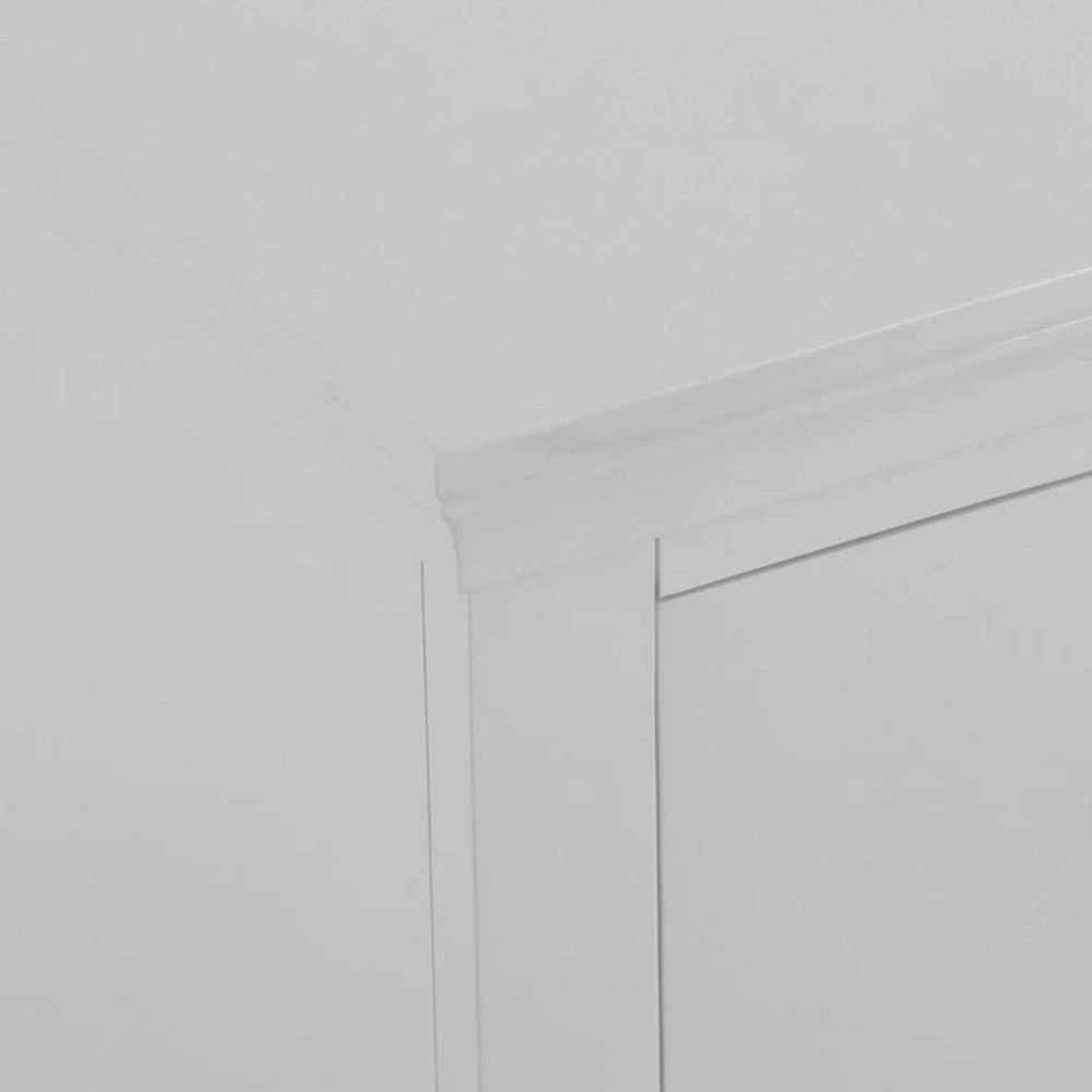 Florence Grey Painted Large Bedside Table 7 Florence Grey Painted Large Bedside Table - Image 7