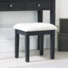 Florence Midnight Grey Painted Dressing Stool