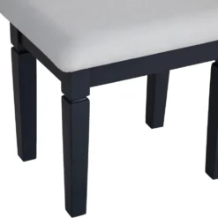 Florence Midnight Grey Painted Dressing Stool -Furniture Specialty Store sw st mg 4
