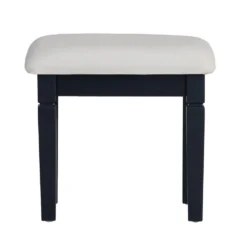 Florence Midnight Grey Painted Dressing Stool -Furniture Specialty Store sw st mg 6