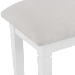 Florence White Painted Dressing Stool -Furniture Specialty Store sw st white 3