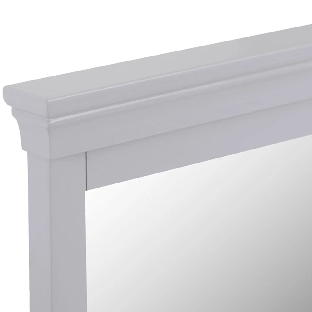 Florence Grey Painted Vanity Mirror 6 Florence Grey Painted Vanity Mirror - Image 6