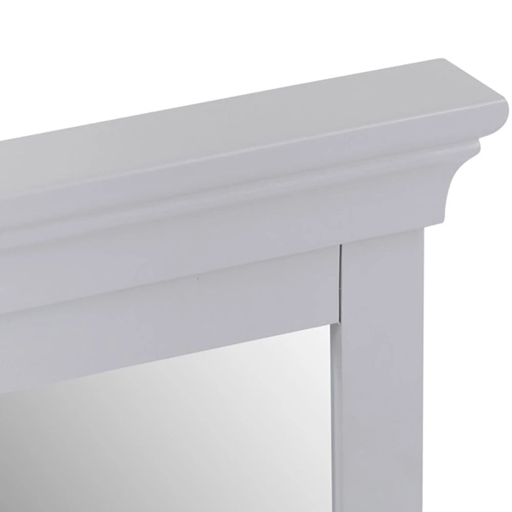 Florence Grey Painted Vanity Mirror 3 Florence Grey Painted Vanity Mirror - Image 3